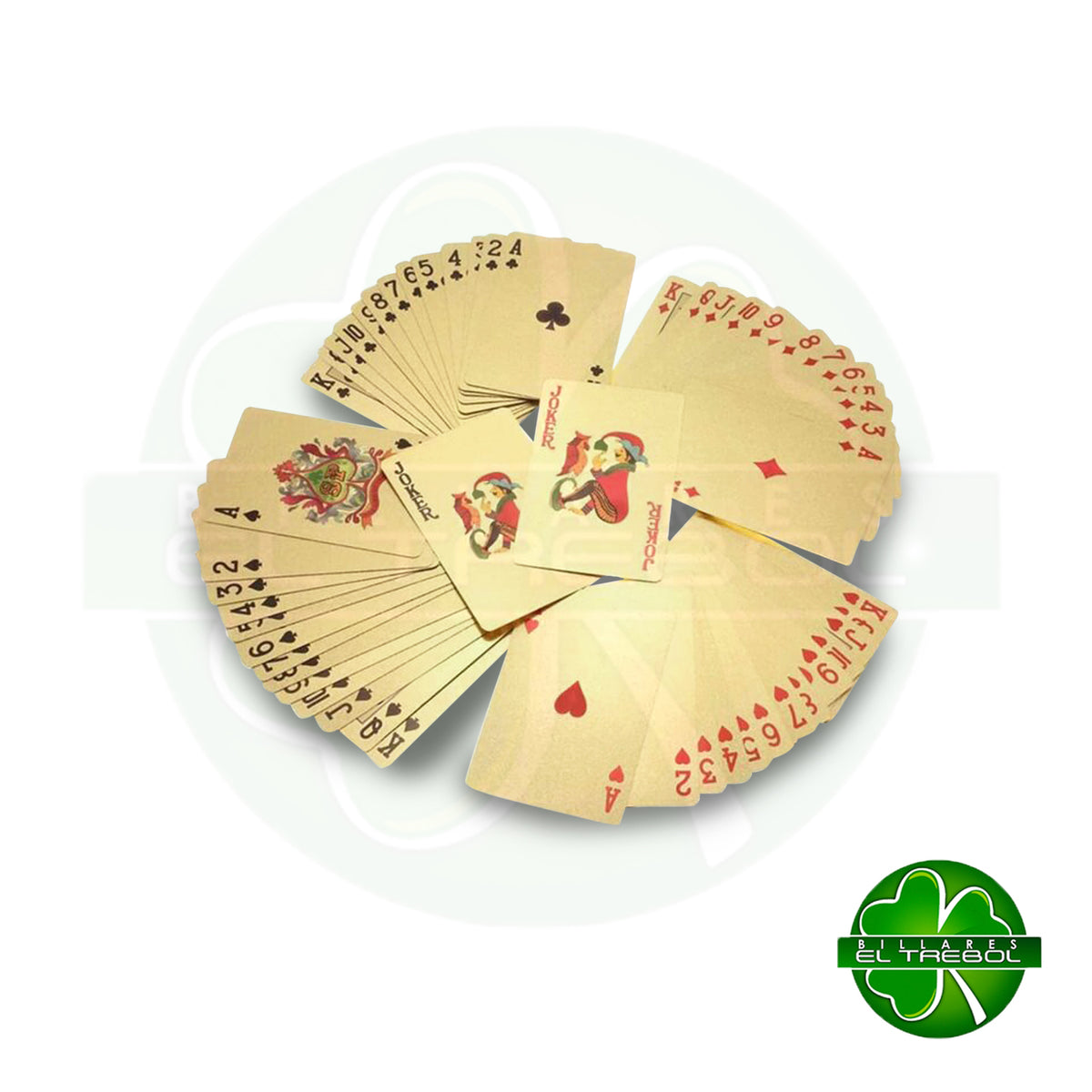 Baraja De Póker Cartas Doradas De Lujo