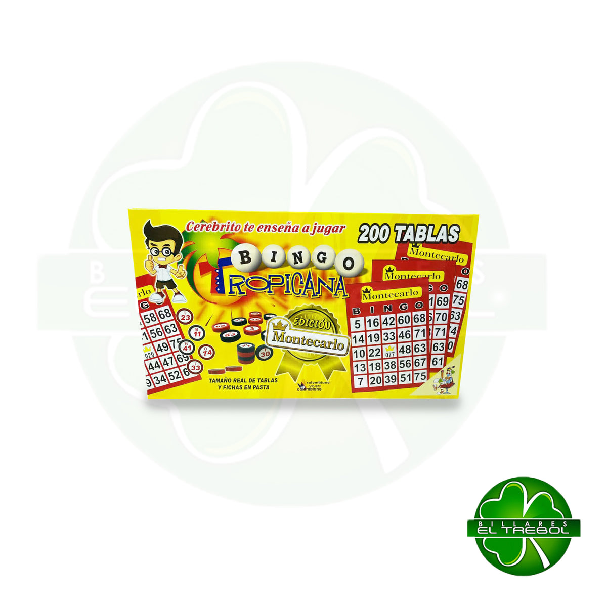 Bingo Tropical x 200 Tablas Cartón
