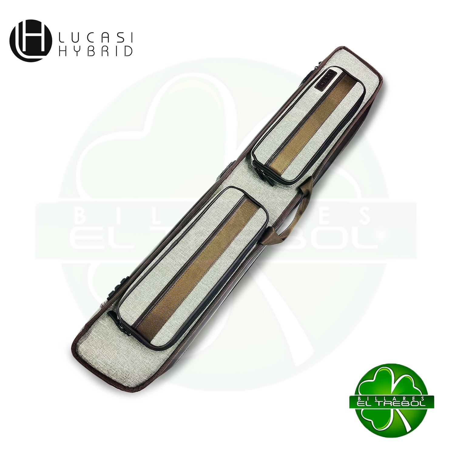 Estuche Lucasi Blando Nylon Café
