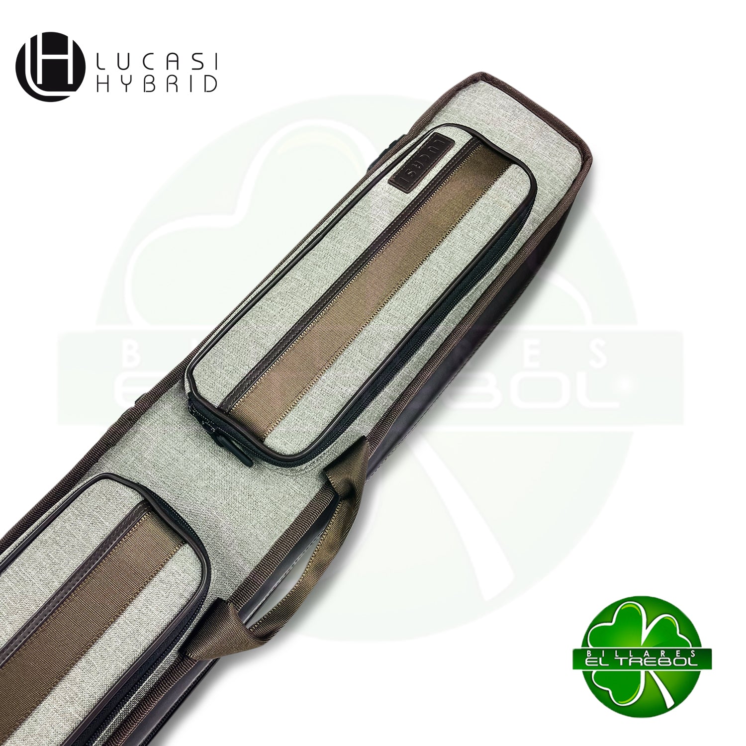 Estuche Lucasi Blando Nylon Café