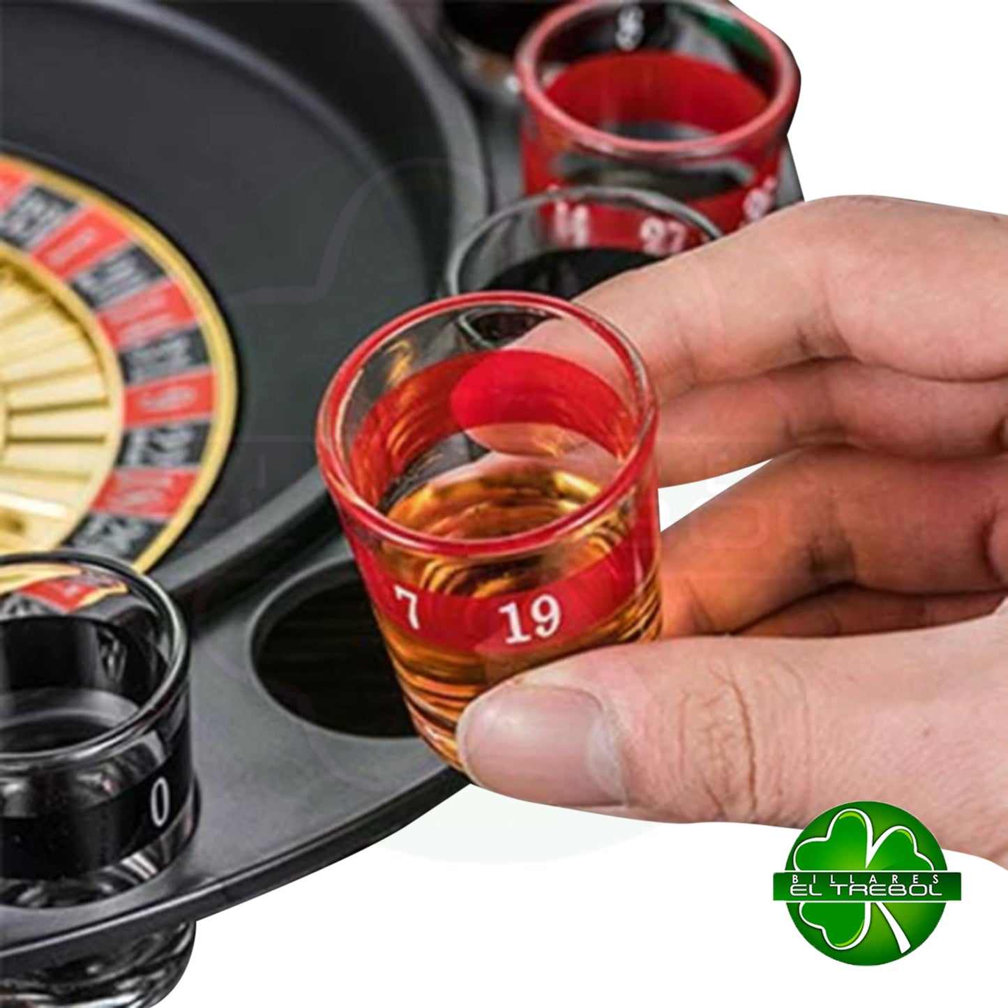 Ruleta de Tragos Shots con Copas