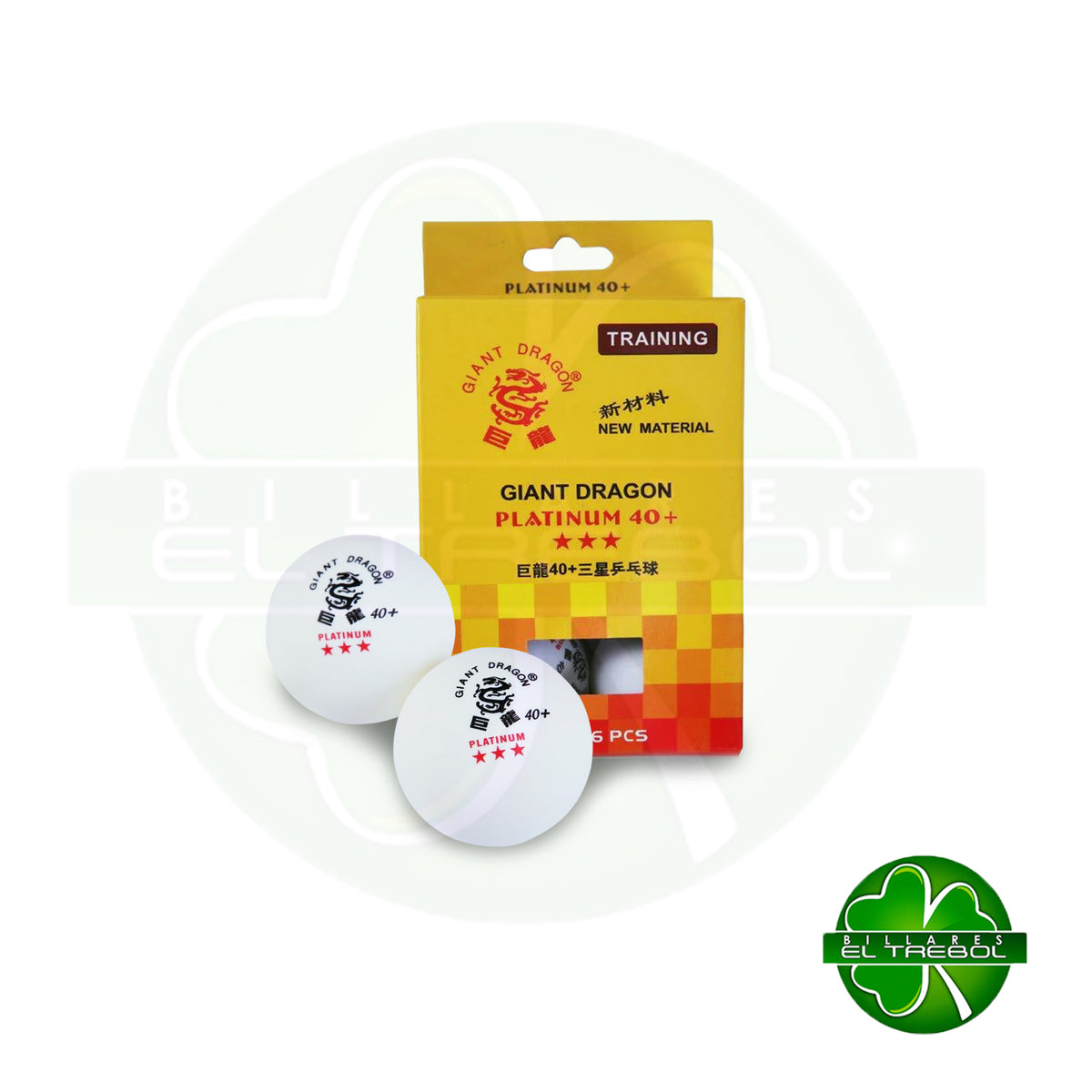 Set De Bolas Mesa De Tenis 3 Estrellas x 6 Und