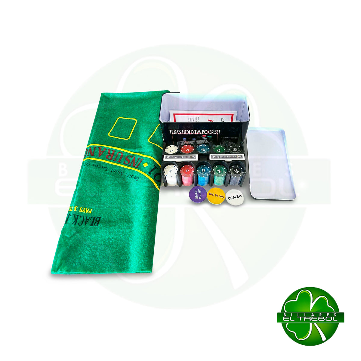 Set Póker Texas Hold Enumerada 200 Fichas (HD4154)