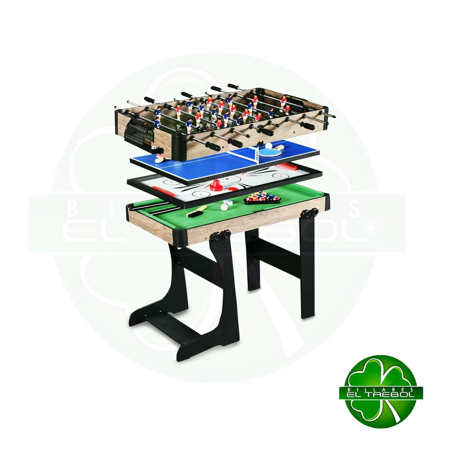 Futbolín Mediano Pegable 4 En 1