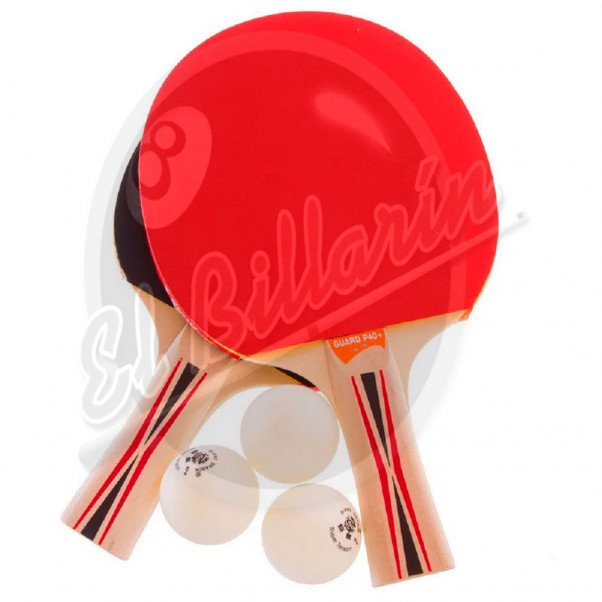 Pack Ping Pong, 2 raquetas tenis de mesa, Pelotas Ø40 mm, Red ajustable, Envío 48/72 horas